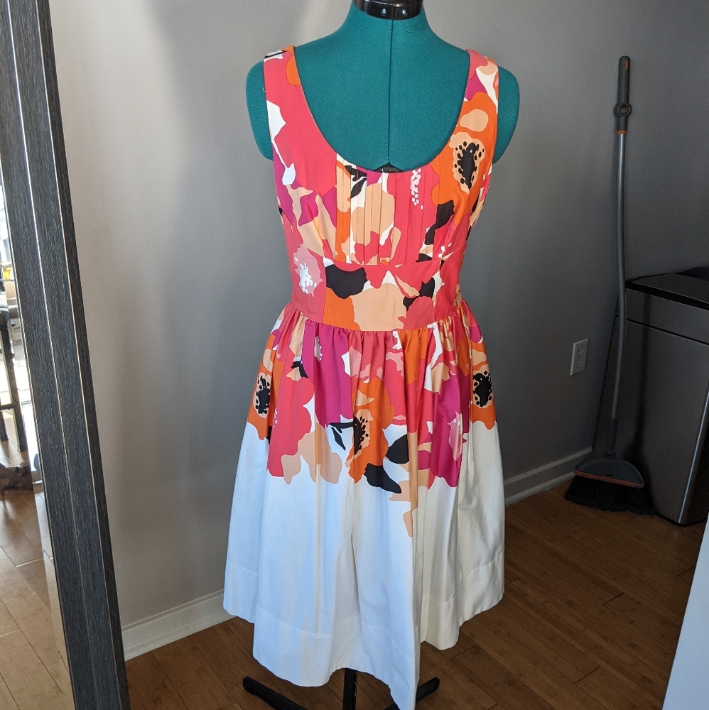 Calvin Klein Print Fit and Flare Dress CD6G2R6K